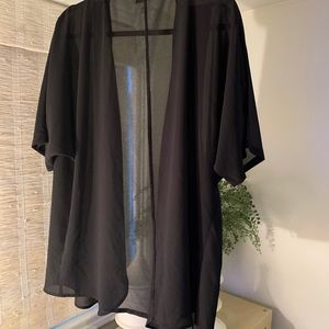 Sheer black shrug